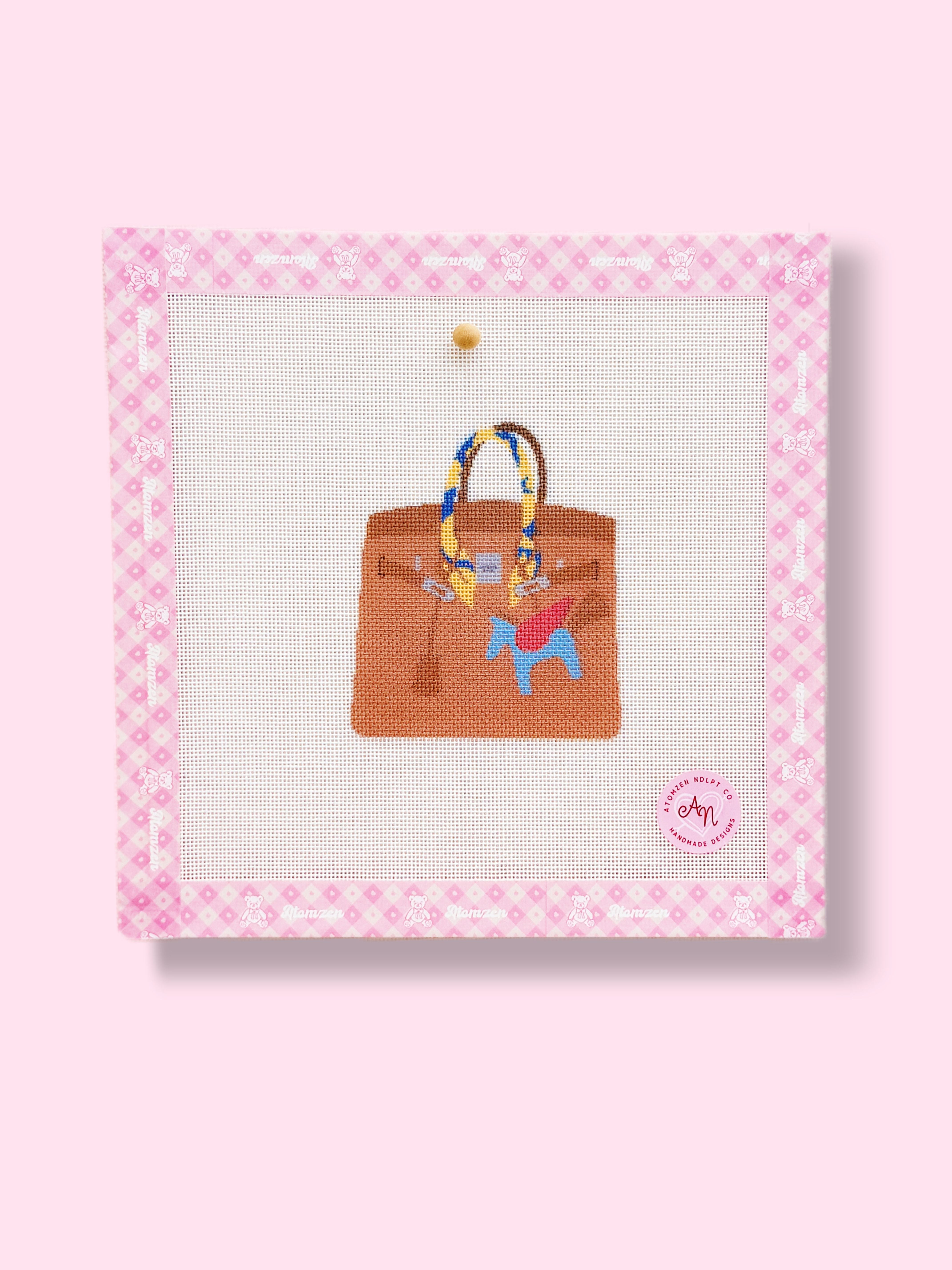 Luxury Style Top Handle Bag Needlepoint Kit – Atomzen