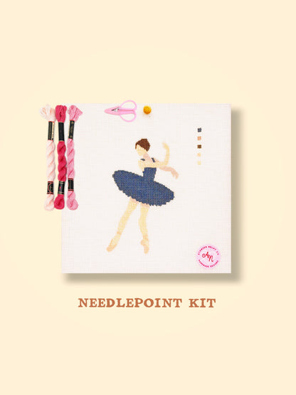 Ballet dancer Needlepoint Kit