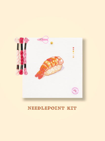 Shrimp Sushi Needlepoint Kit