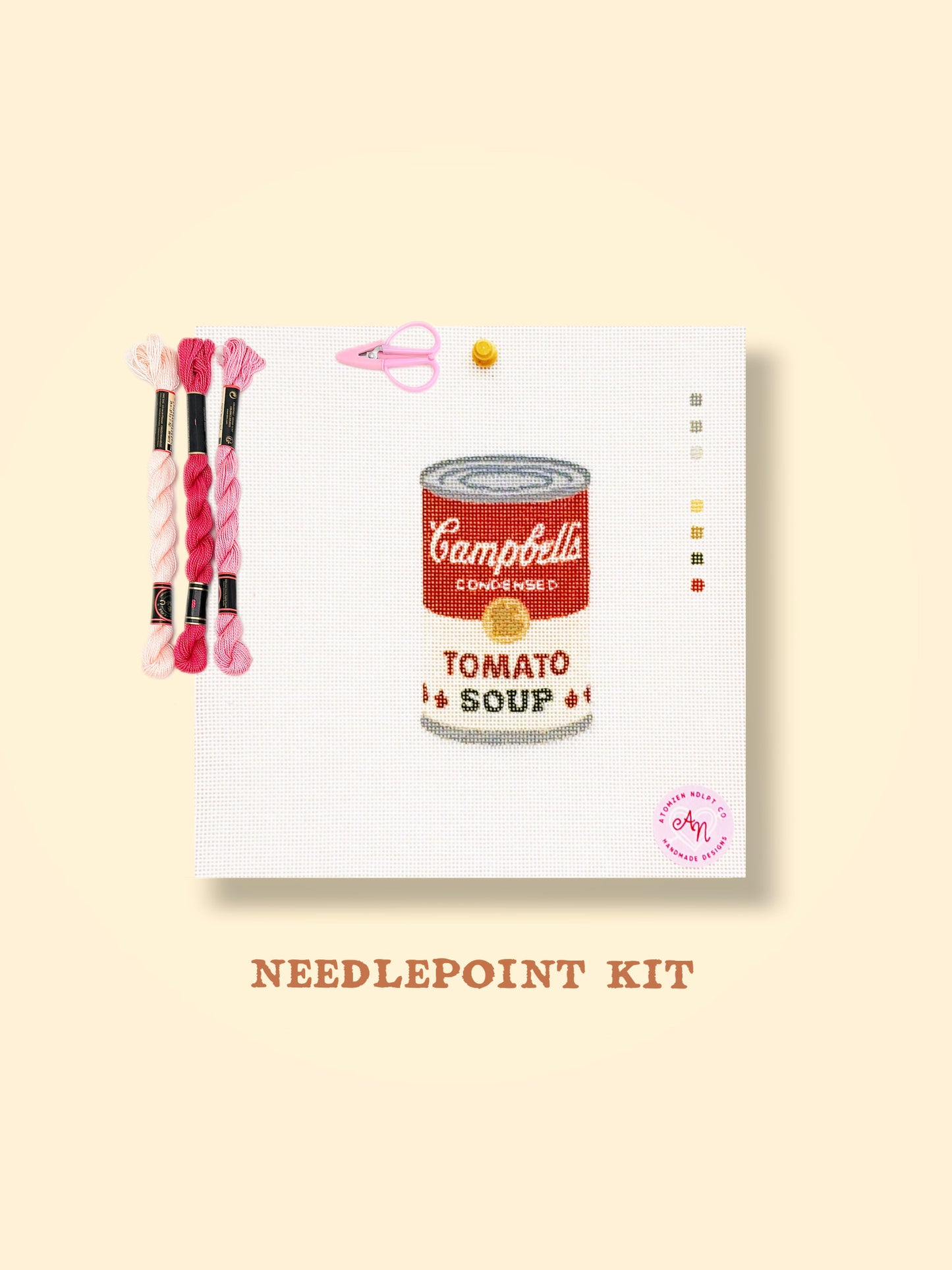 Tomato Can Needlepoint Kit