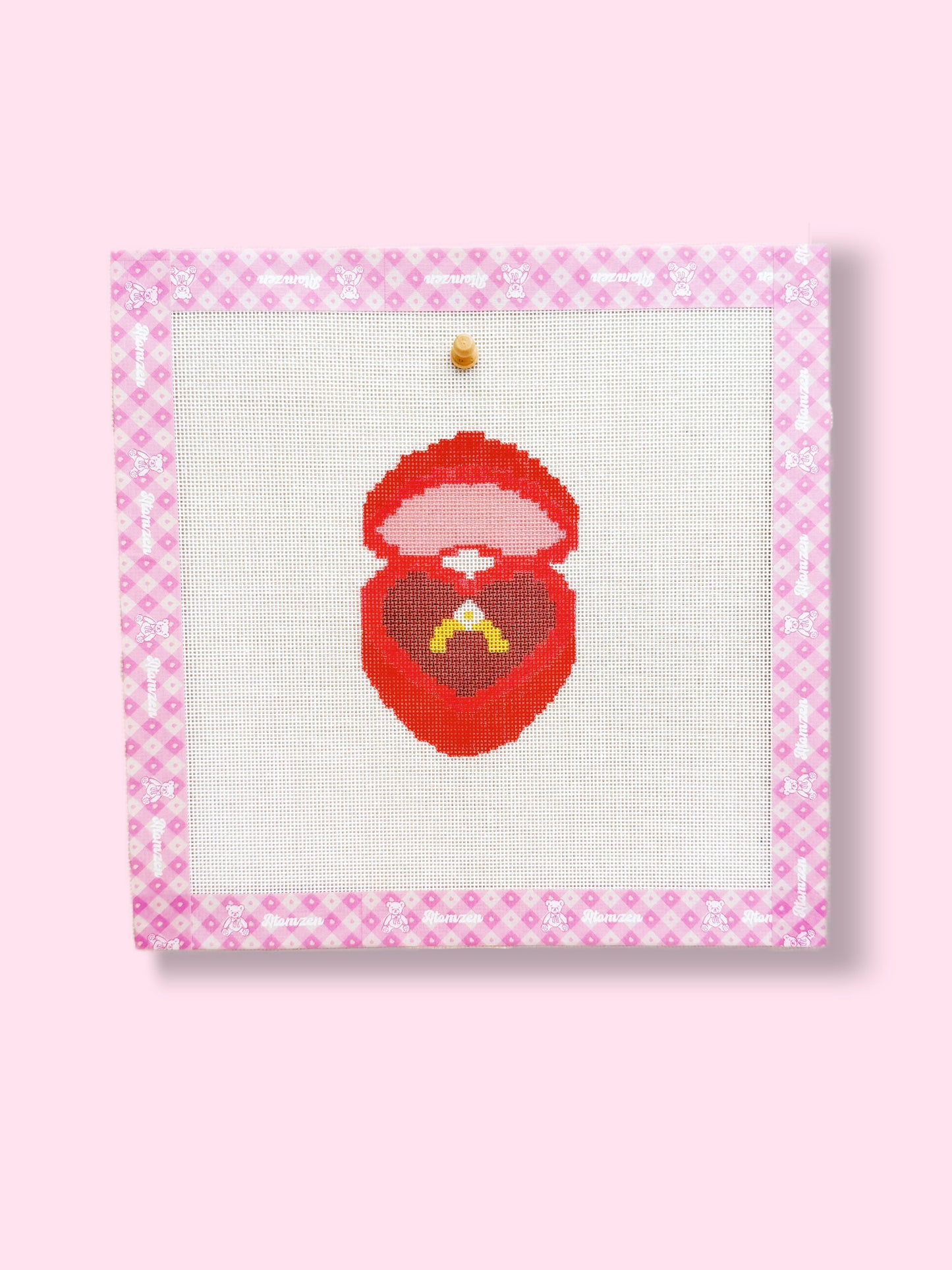 Red Ring Box Needlepoint Kit