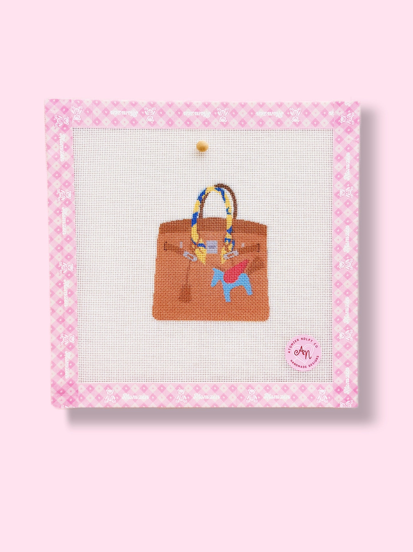 Luxury Style Top Handle Bag Needlepoint Kit