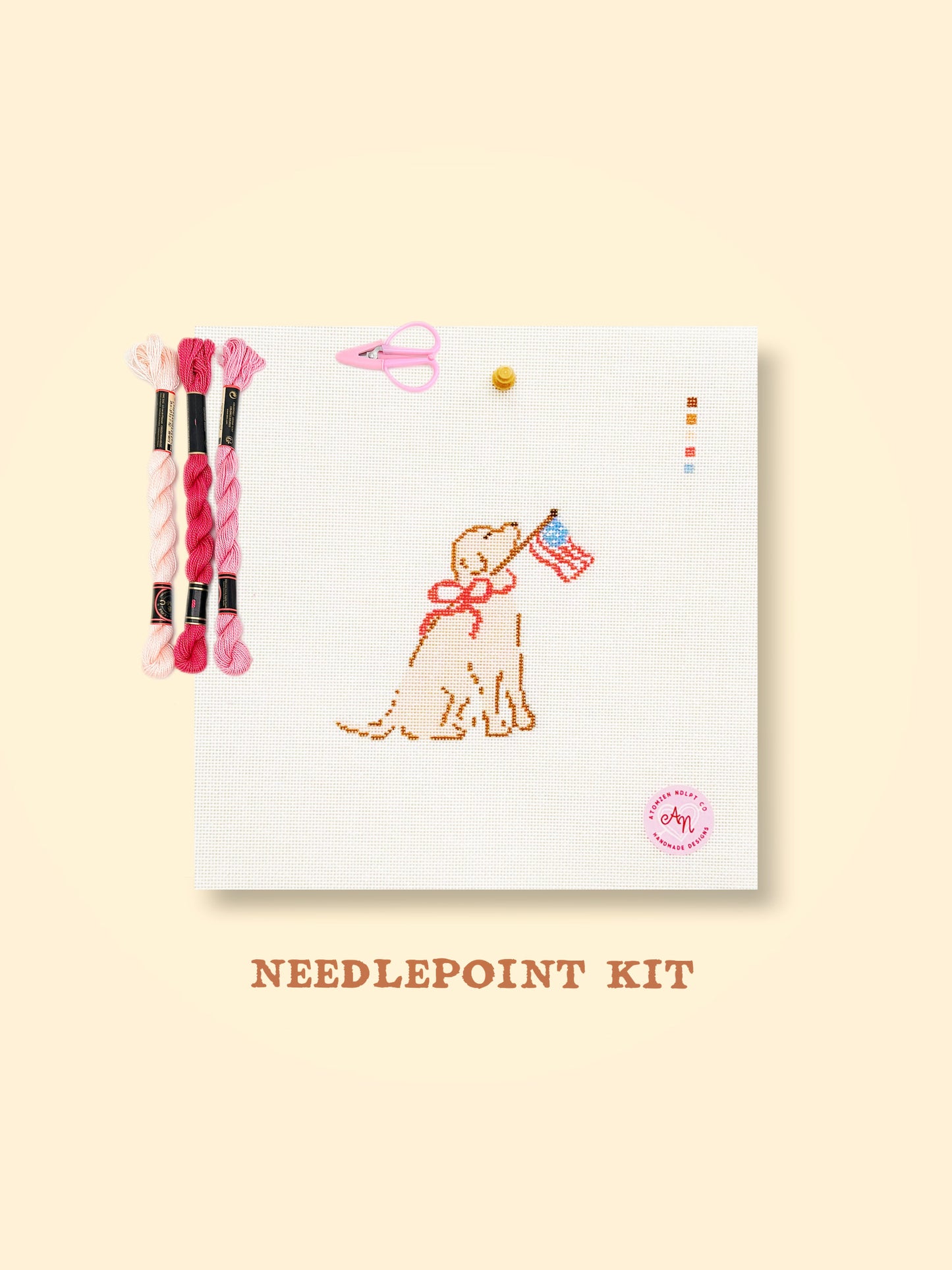 Labrador Carrying a Flag Needlepoint Kit