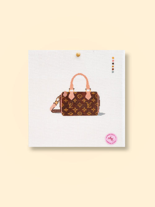 Luxury Style Monogram Mini Bag Needlepoint Kit