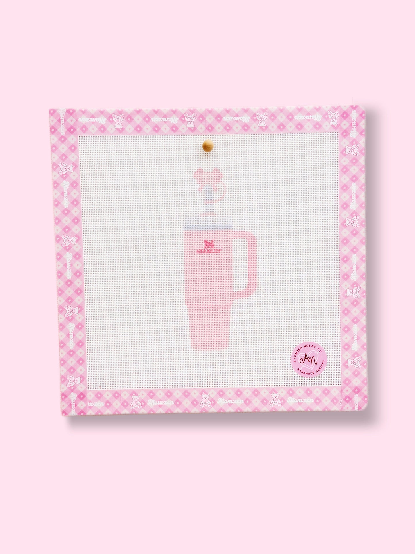 Pink Stanley Needlepoint Kit