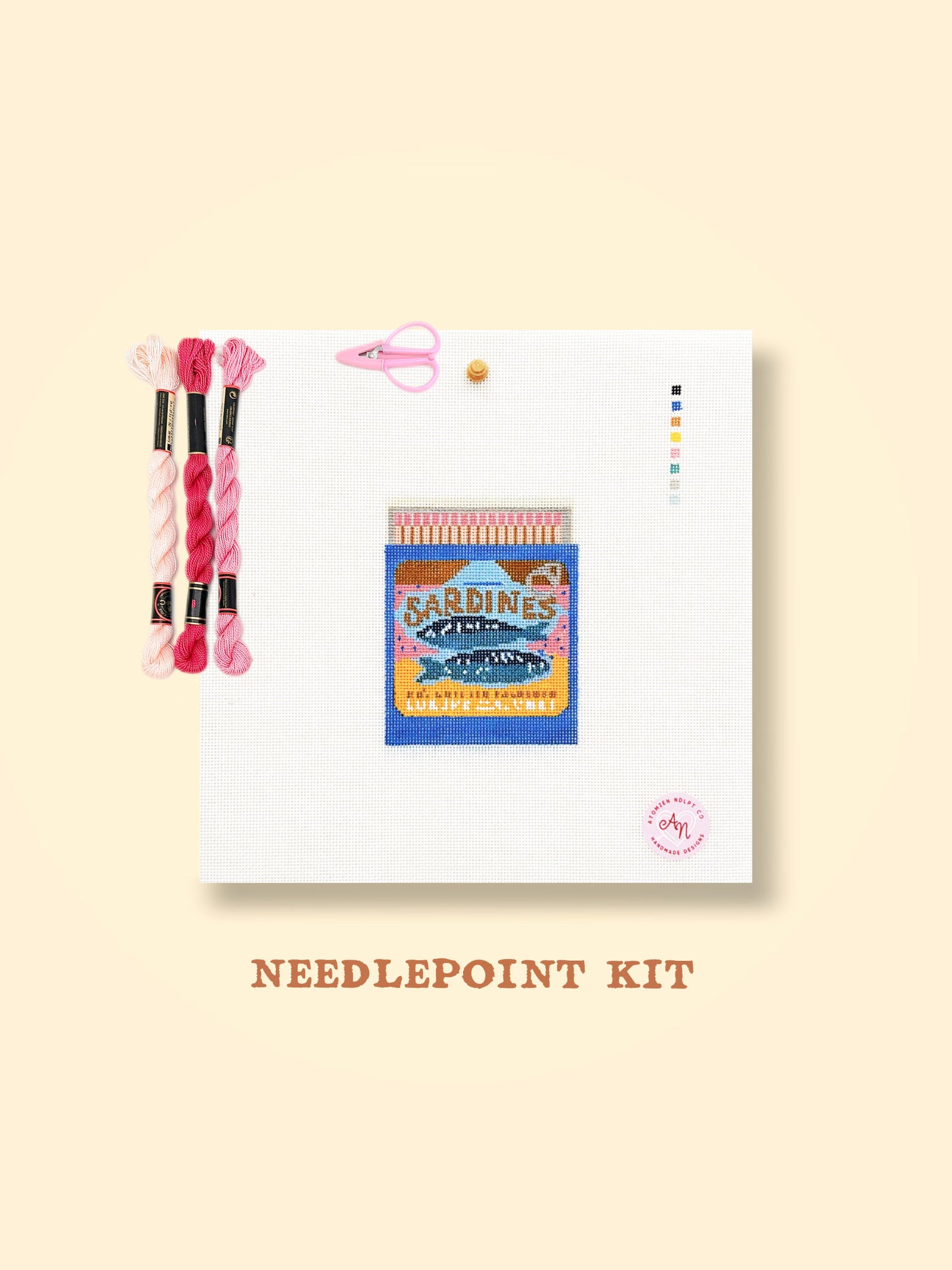 Sardine Matchbox Needlepoint Kit