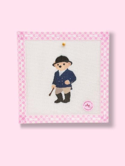 Equestrian Polo Bear Needlepoint Kit