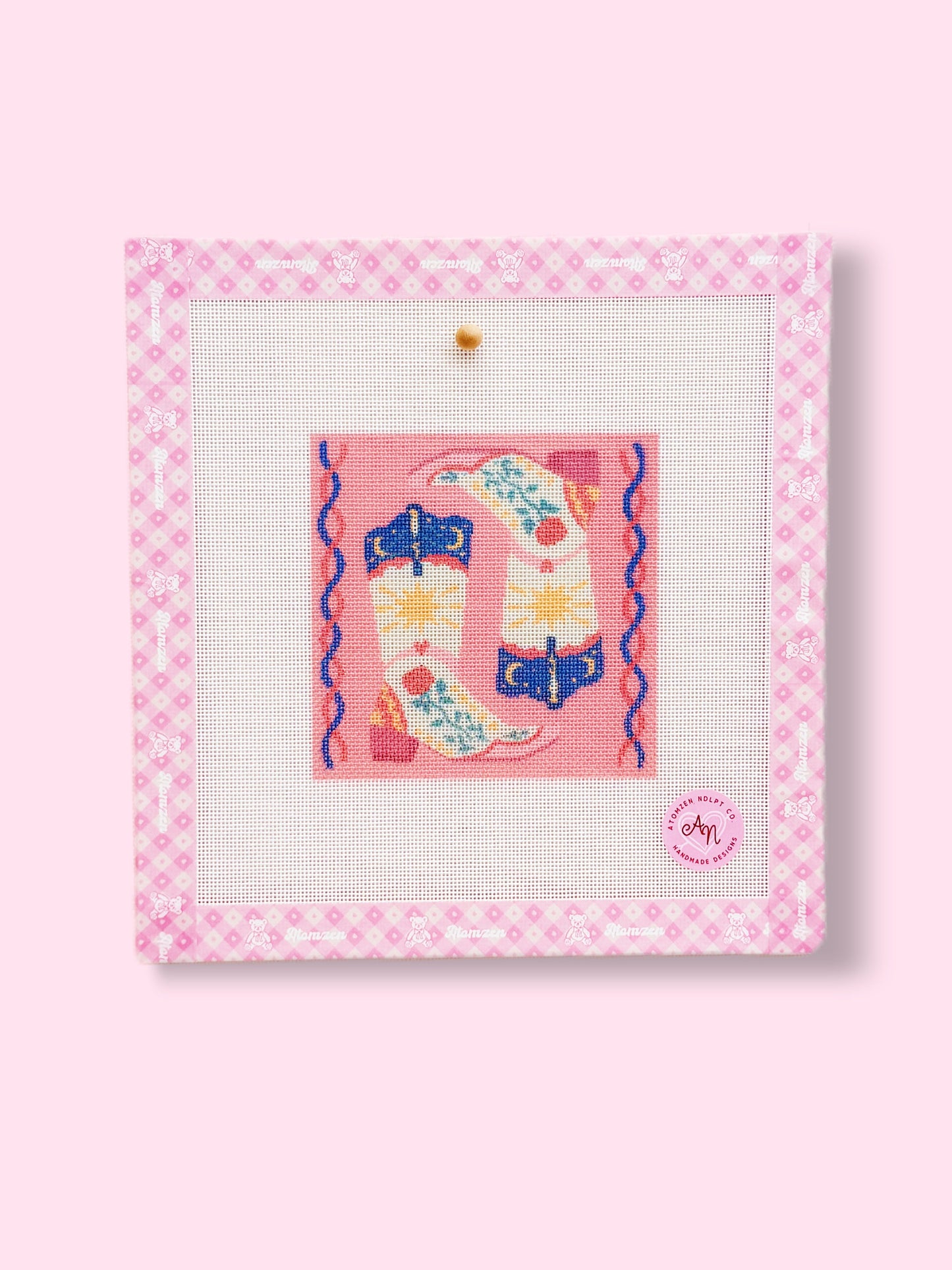 Painted Boots Needlepoint Kit