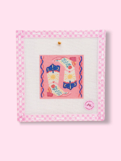 Painted Boots Needlepoint Kit