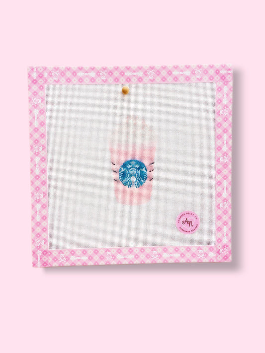 Strawberry Frappuccino Needlepoint Kit