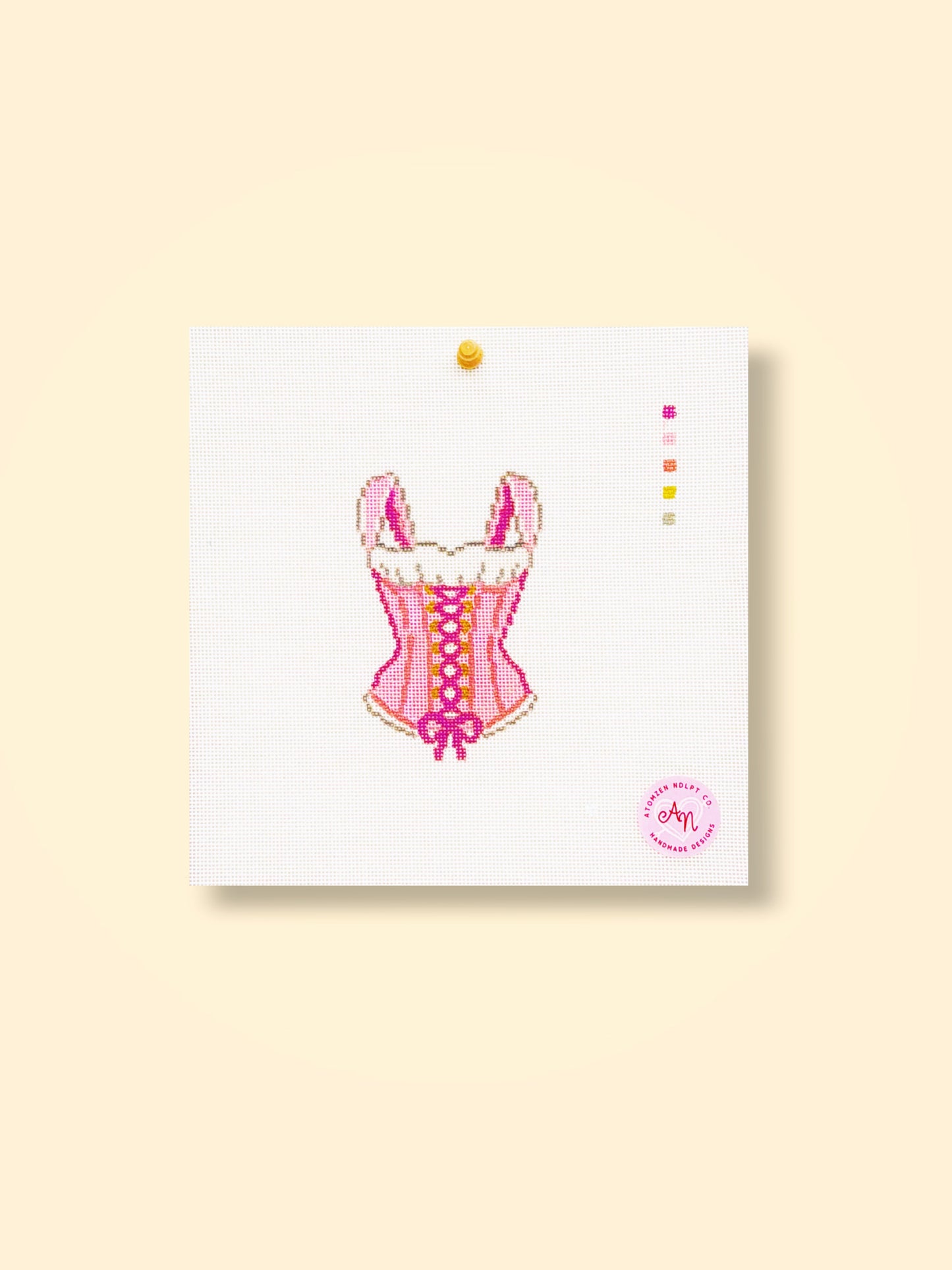 Pink Corset Needlepoint Kit