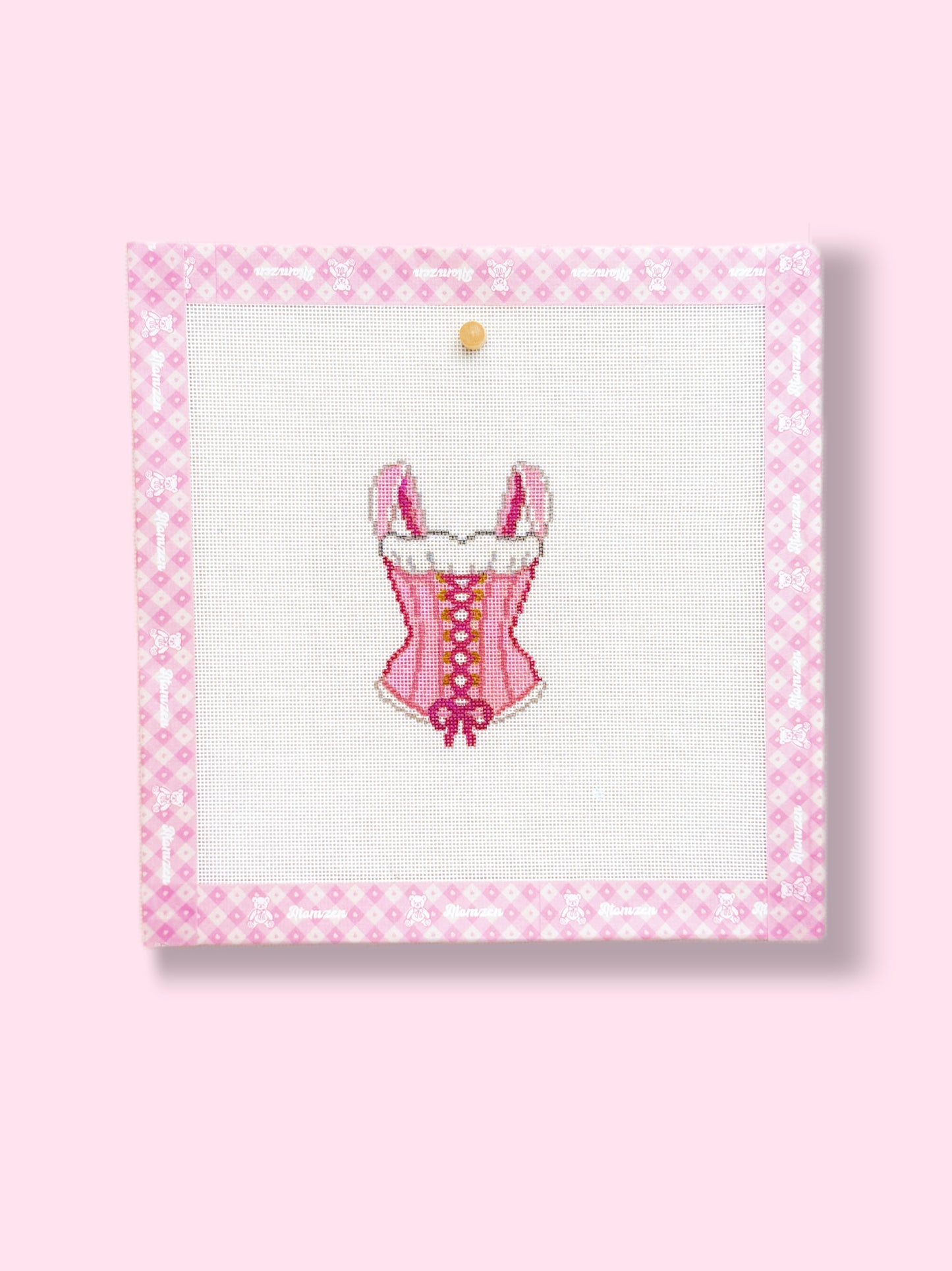 Pink corset Needlepoint Kit