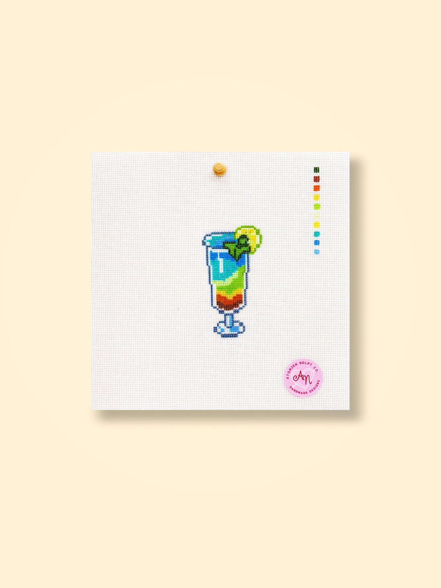 Summer Cocktail Needlepoint Kit