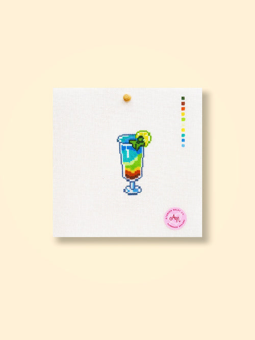 Summer Cocktail Needlepoint Kit