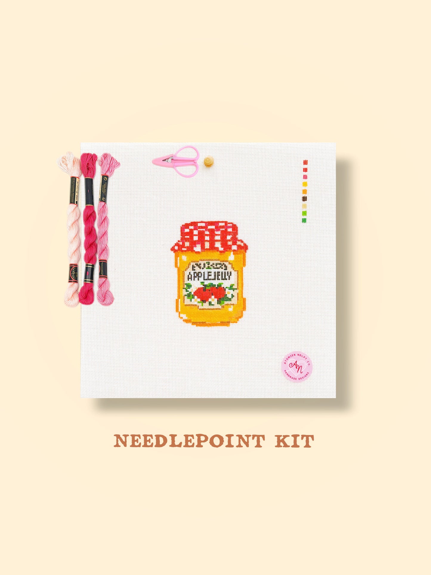 Apple Jam Needlepoint Kit