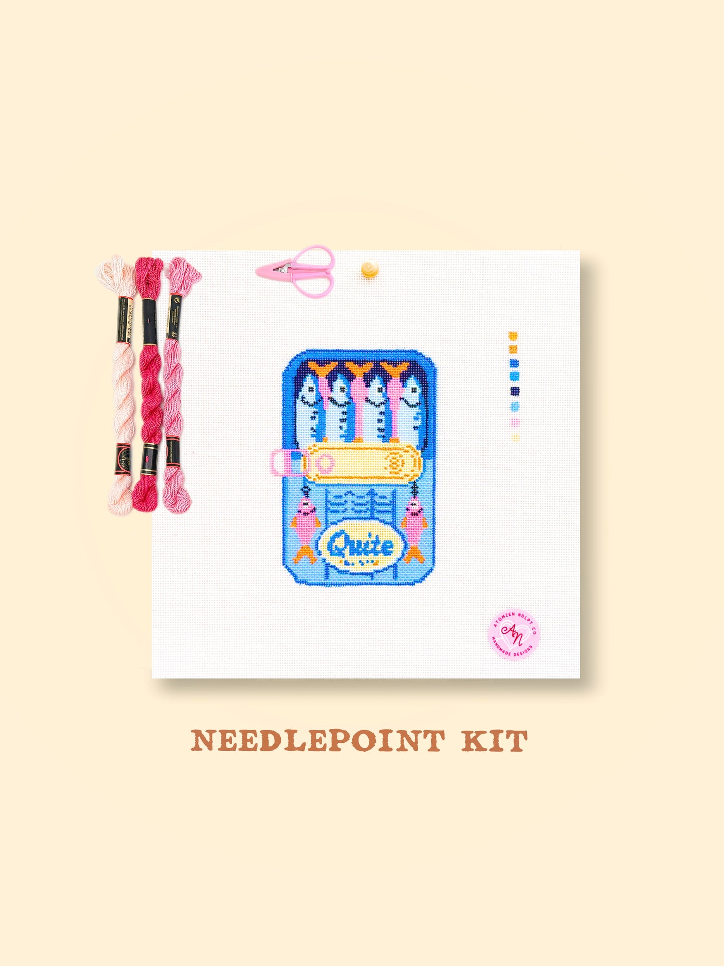 Sardine Tin Needlepoint Kit