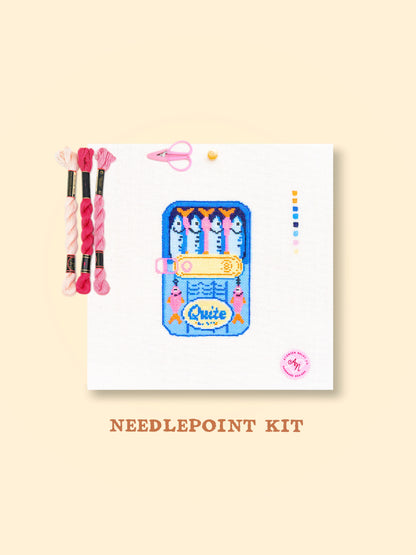 Sardine Tin Needlepoint Kit