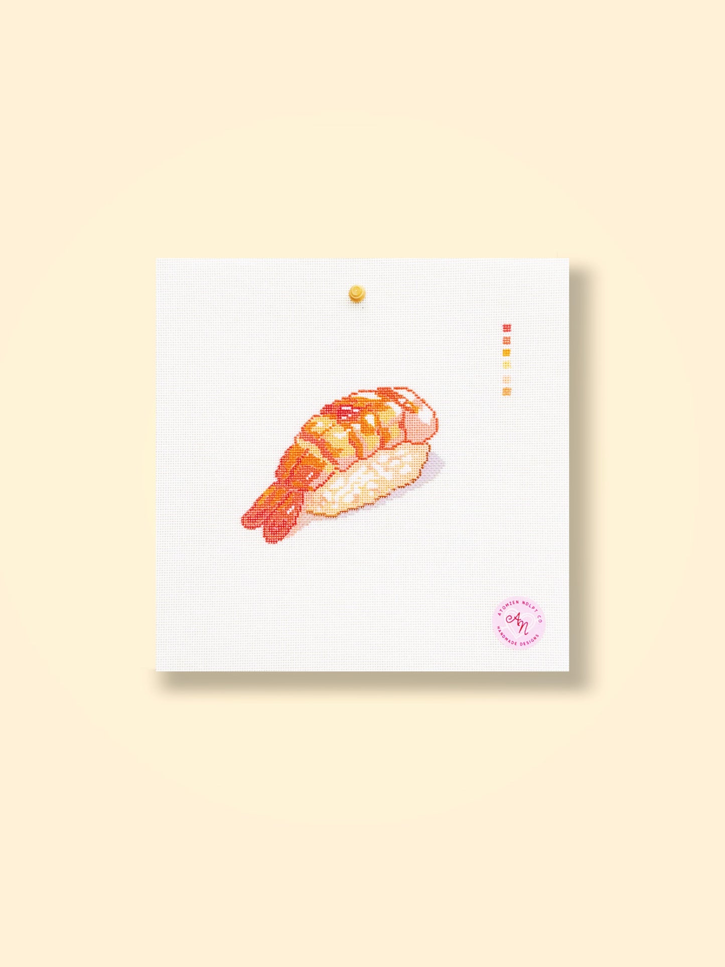 Shrimp Sushi Needlepoint Kit
