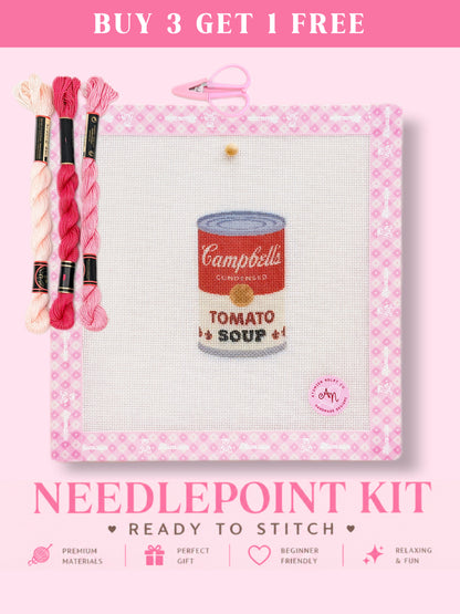 Tomato Can Needlepoint Kit