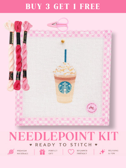 Chocolate Cappuccino Needlepoint Kit