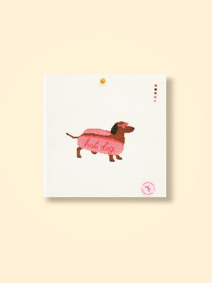 Hot Dog Dachshund Needlepoint Kit