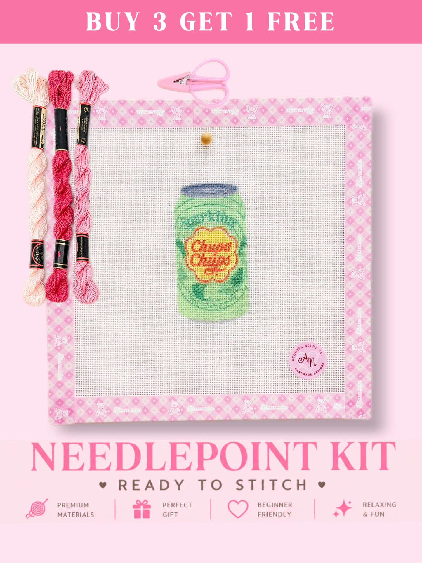 Summer Soda Needlepoint Kit