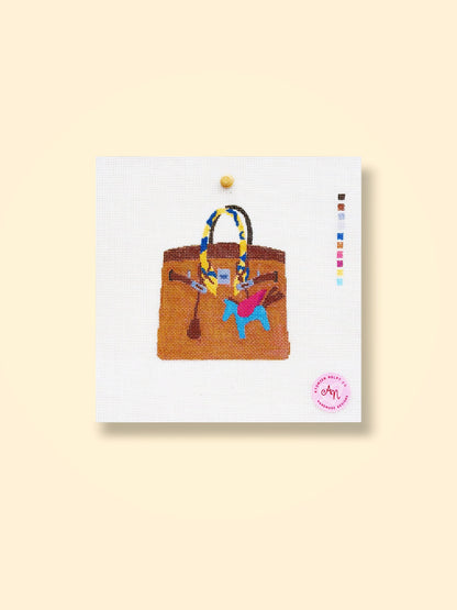Luxury Style Top Handle Bag Needlepoint Kit