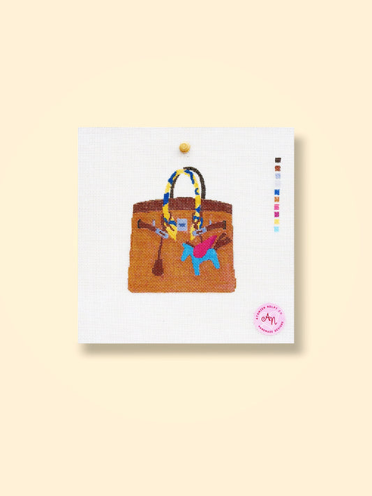 Luxury Style Top Handle Bag Needlepoint Kit