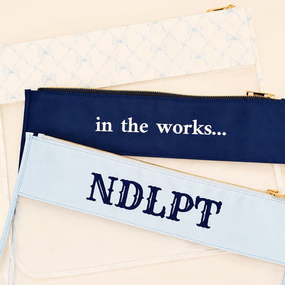 Personalized Embroidered Needlepoint Project Bag