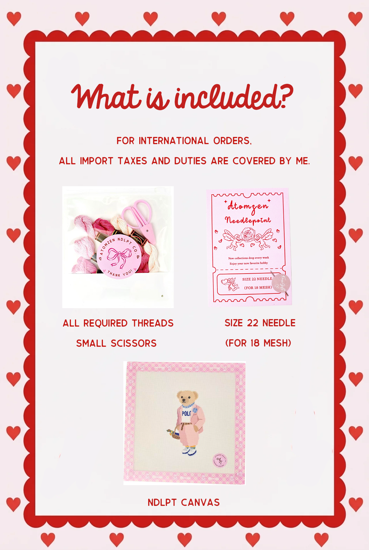 Pink Corset Needlepoint Kit